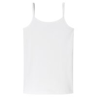SCHIESSER girl spaghetti top 2-pack - strappy top, undershirt, cotton stretch White 176 (14 years)