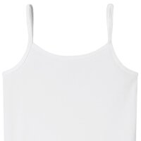 SCHIESSER girl spaghetti top 2-pack - strappy top, undershirt, cotton stretch White 176 (14 years)