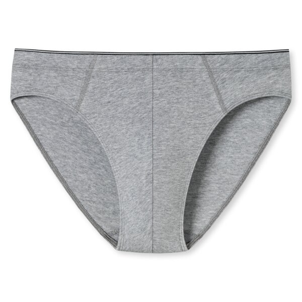 SCHIESSER Mens Supermini Briefs - Series "95/5", Organic Cotton, plain, S-4XL Grey 4 (S)