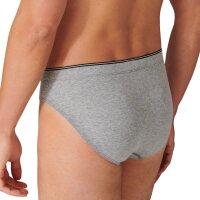 SCHIESSER Herren Supermini-Slip - Serie "95/5", Organic Cotton, uni, S-4XL Grau 4 (S)