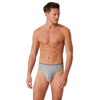 SCHIESSER Mens Supermini Briefs - Series "95/5", Organic Cotton, plain, S-4XL Grey 4 (S)
