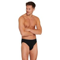 SCHIESSER Herren Supermini-Slip - Serie "95/5", Organic Cotton, uni, S-4XL Schwarz 4 (S)