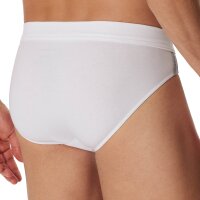 SCHIESSER Mens Briefs 3-Pack - Rio Slip 95/5, Cotton Stretch, side Stripes White M (Medium)