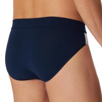 SCHIESSER Herren Slip 3er Pack - Rio Slip 95/5, Cotton Stretch, Seitenstreifen Schwarz/Grau/Dunkelblau 4XL