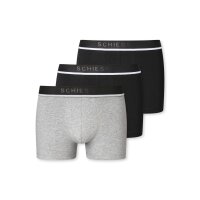 SCHIESSER Mens Shorts 3-Pack - Series "95/5", Underpants, Logo Waistband, plain, S-2XL