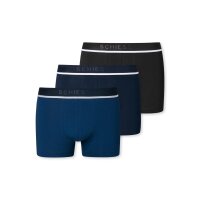 SCHIESSER Mens Shorts 3-Pack - Series "95/5", Underpants, Logo Waistband, plain, S-2XL