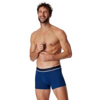 SCHIESSER Herren Shorts 3er Pack - Serie "95/5", Unterhose, Logobund, uni, S-2XL Schwarz/Blau S