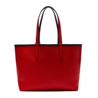 LACOSTE Damen Wendetasche mit Pochete - ANNA Shopping Bag, 35x30x14cm (BxHxT), mehrfarbig Blau/Rot