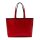LACOSTE Damen Wendetasche mit Pochete - ANNA Shopping Bag, 35x30x14cm (BxHxT), mehrfarbig Blau/Rot