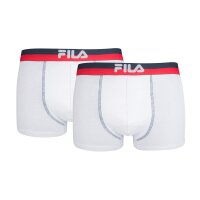 FILA Herren Boxer Shorts, 2er Pack - Logobund, Urban, Cotton Stretch, einfarbig