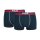 FILA Herren Boxer Shorts, 2er Pack - Logobund, Urban, Cotton Stretch, einfarbig