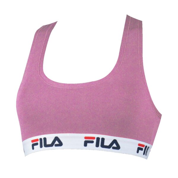 FILA Ladies Bustier - unpadded Bra, without Hanger, Cotton, unicolor Purple M (Medium)