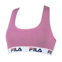 FILA Ladies Bustier - unpadded Bra, without Hanger, Cotton, unicolor Purple M (Medium)