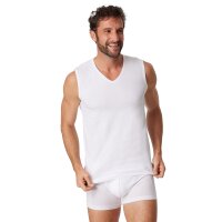 SCHIESSER Mens Tanktop 2-Pack - Series "95/5", V-neck, S-XXL White L (Large)