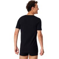 SCHIESSER Mens T-Shirt 2-Pack - Series "95/5", V-Neck, S-4XL Black L (Large)