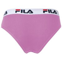 FILA Ladies Brief - Regular Waist, wide Logo Waistband, Cotton, unicoloured Purple L (Large)