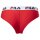 FILA Damen Brazilian Slip - Panty, Logo-Bund, Cotton Stretch, einfarbig, XS-XL Rot XS