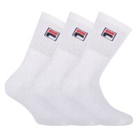 FILA Unisex 3 Paar Socken - Frottee Tennissocken, Crew Socks, Logo
