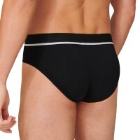 SCHIESSER Herren Slip 3er Pack - Rio Slip, Serie "95/5", Logobund, S-XXL Schwarz/Grau S