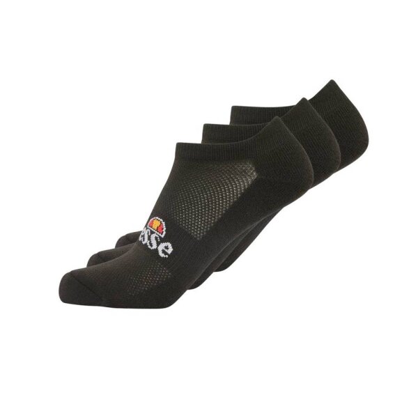 ellesse unisex sneaker socks TEBI, 3 pairs - trainer liner, sport, logo Black 40-43 (UK 6-8.5)