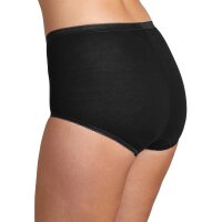 Sloggi Damen Slip Maxi, 3er Pack - Basic+, einfarbig Schwarz 40