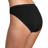 Sloggi Damen Slip Tai, 3er Pack - Basic+, einfarbig Schwarz 38