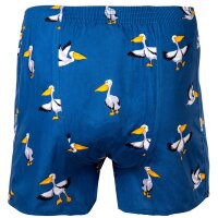 Happy Shorts Herren Web-Boxershorts - American Boxershorts Pelikan S