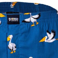 Happy Shorts Herren Web-Boxershorts - American Boxershorts Pelikan S