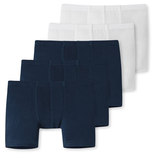 SCHIESSER Boys Shorts 5-pack - underpants, pants, plain/patterned, 98-140 Dark blue/white 98 (2 years)