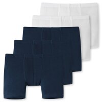 SCHIESSER Boys Shorts 5-pack - underpants, pants, plain/patterned, 98-140 Dark blue/white 98 (2 years)
