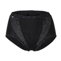 Sloggi Damen Slip - Chic, Maxi, 4er Pack, einfarbig Schwarz 40