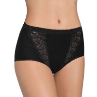 Sloggi Damen Slip - Chic, Maxi, 4er Pack, einfarbig Schwarz 40