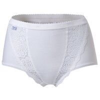 Sloggi Damen Slip - Chic, Maxi, 4er Pack, einfarbig Weiß 52