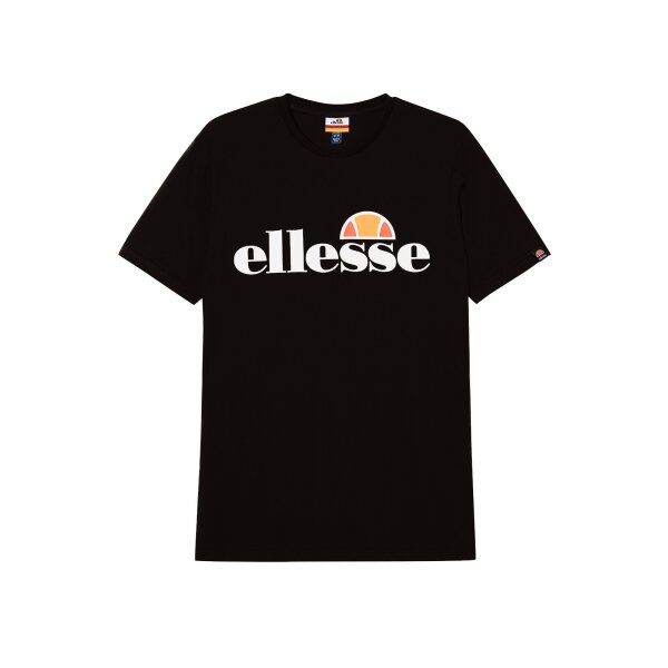 ellesse Herren T-Shirt SL PRADO TEE - Kurzarm, Crewneck, Rundhals, Logo-Print Schwarz S