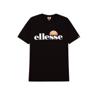ellesse Herren T-Shirt SL PRADO TEE - Kurzarm, Crewneck, Rundhals, Logo-Print Schwarz S