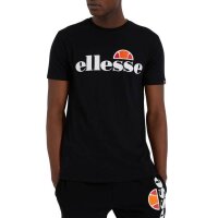 ellesse Herren T-Shirt SL PRADO TEE - Kurzarm, Crewneck, Rundhals, Logo-Print Schwarz M
