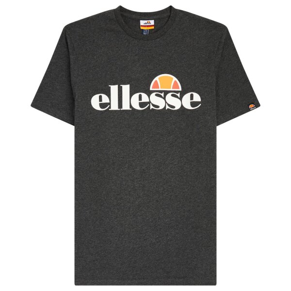 ellesse Herren T-Shirt SL PRADO TEE - Kurzarm, Crewneck, Rundhals, Logo-Print Dunkelgrau XS