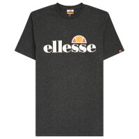 ellesse Mens T-Shirt SL PRADO TEE - Short Sleeve, Crewneck, Round Neck, Logo Print Dark grey XS (X-Small)