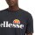ellesse Mens T-Shirt SL PRADO TEE - Short Sleeve, Crewneck, Round Neck, Logo Print Dark grey XS (X-Small)