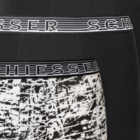 SCHIESSER Jungen Shorts 3er Pack - Serie "95/5", Unterhose, Organic Cotton Schwarz/Weiß 152