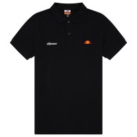 ellesse Herren Polo-Shirt MONTURA - Pique, Kurzarm, Flachstrick-Kragen, Logo Schwarz S