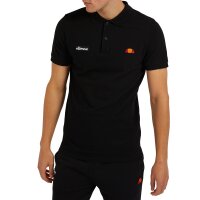 ellesse mens polo shirt MONTURA - pique, short sleeve, flat knit collar, logo Black S (Small)
