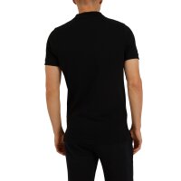 ellesse mens polo shirt MONTURA - pique, short sleeve, flat knit collar, logo Black S (Small)