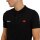 ellesse Herren Polo-Shirt MONTURA - Pique, Kurzarm, Flachstrick-Kragen, Logo Schwarz S