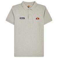 ellesse mens polo shirt MONTURA - pique, short sleeve, flat knit collar, logo Grey M (Medium)