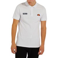 ellesse Herren Polo-Shirt MONTURA - Pique, Kurzarm, Flachstrick-Kragen, Logo Weiß S