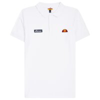 ellesse mens polo shirt MONTURA - pique, short sleeve, flat knit collar, logo White S (Small)