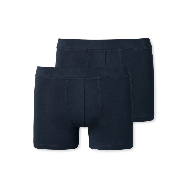 SCHIESSER boys Boxerhorts, pack of 2 - underpants, pants, cotton stretch, 140-176 Dark blue 140 (8-9 years)