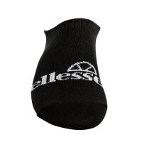 ellesse Unisex Sneaker Socks FRIMO, 3 Pair - No Show Socks, Sport, Logo Black 43-46,5 (UK 9-11.5)