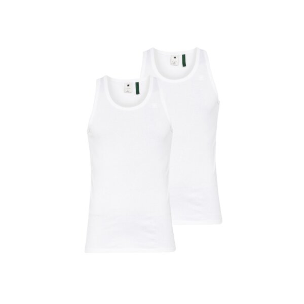 G-STAR Herren Tank Top, 2er Pack - Basic, Rundhals, Organic Cotton, einfarbig